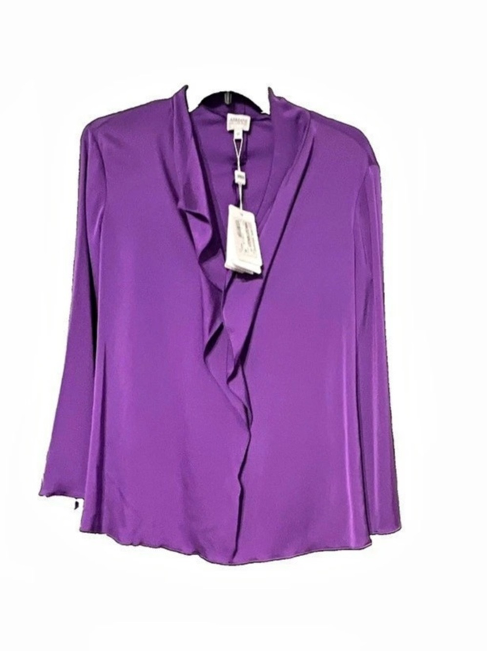 Armani Collezioni blouse Purple Size 10 NWT